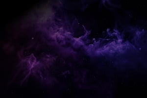 Violette Rauchwolke auf schwarzem Hintergrund